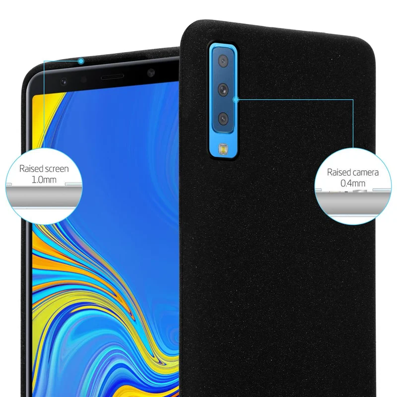 Cadorabo Hülle kompatibel mit Samsung Galaxy A7 2018 Schutzhülle aus flexiblem TPU Silikon