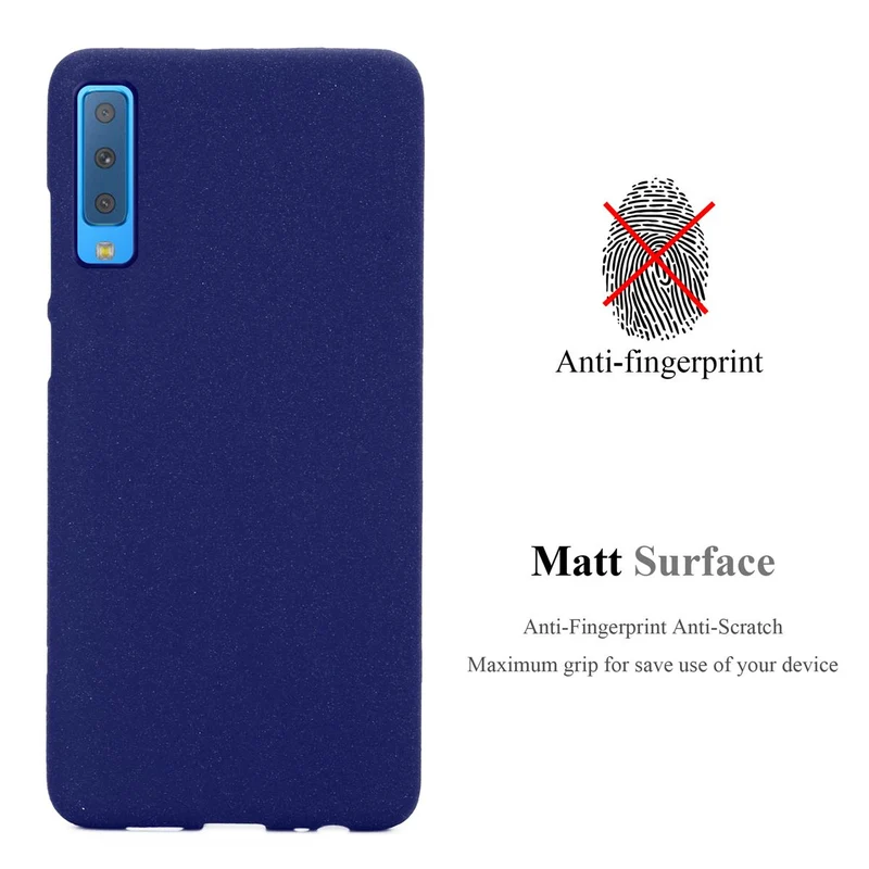 Cadorabo Hülle kompatibel mit Samsung Galaxy A7 2018 Schutzhülle aus flexiblem TPU Silikon