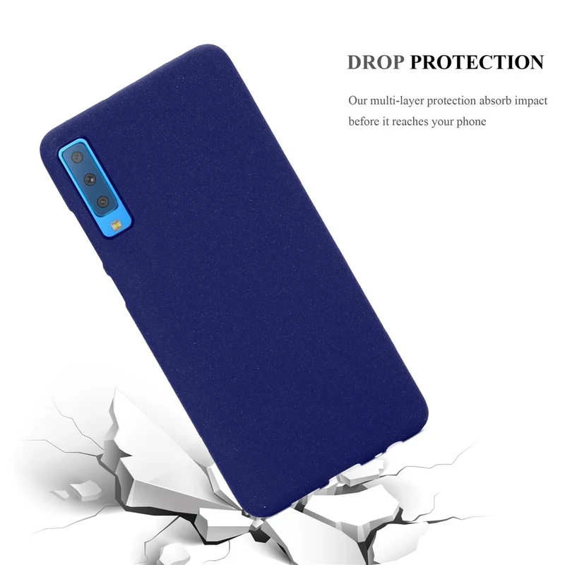 Cadorabo Hülle kompatibel mit Samsung Galaxy A7 2018 Schutzhülle aus flexiblem TPU Silikon