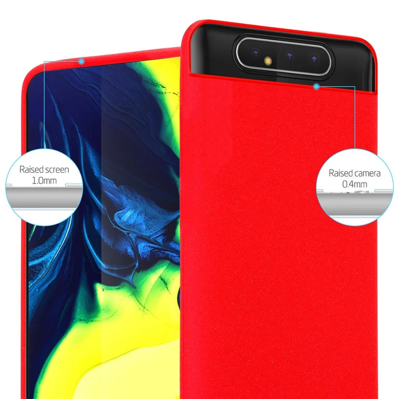 Cadorabo Hülle kompatibel mit Samsung Galaxy A80 / A90 4G Schutzhülle aus flexiblem TPU Silikon