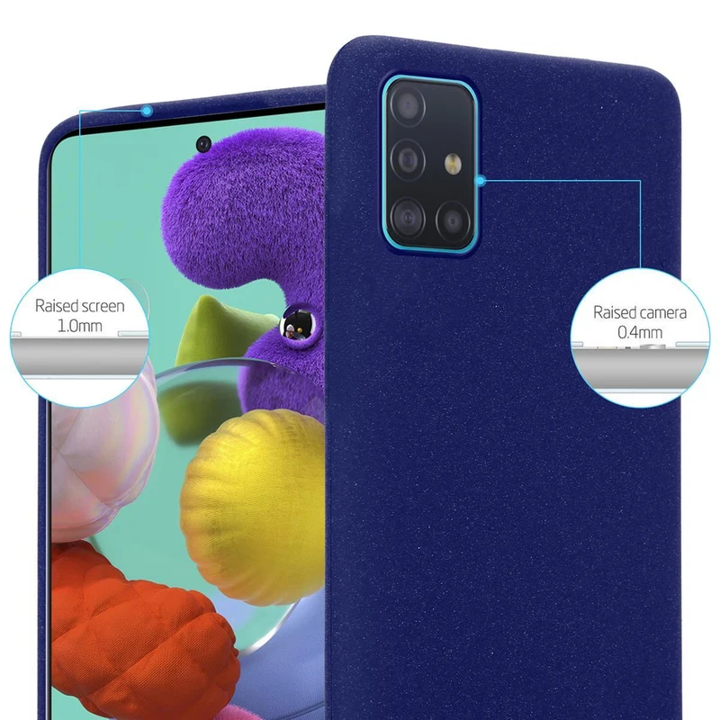 Cadorabo Hülle kompatibel mit Samsung Galaxy A51 5G Schutzhülle aus flexiblem TPU Silikon