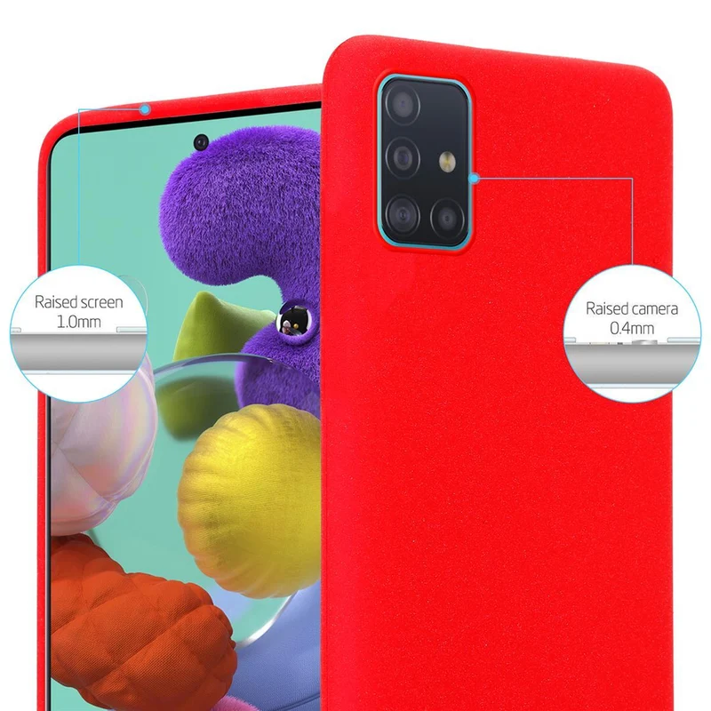Cadorabo Hülle kompatibel mit Samsung Galaxy A51 4G / M40s Schutzhülle aus flexiblem TPU Silikon