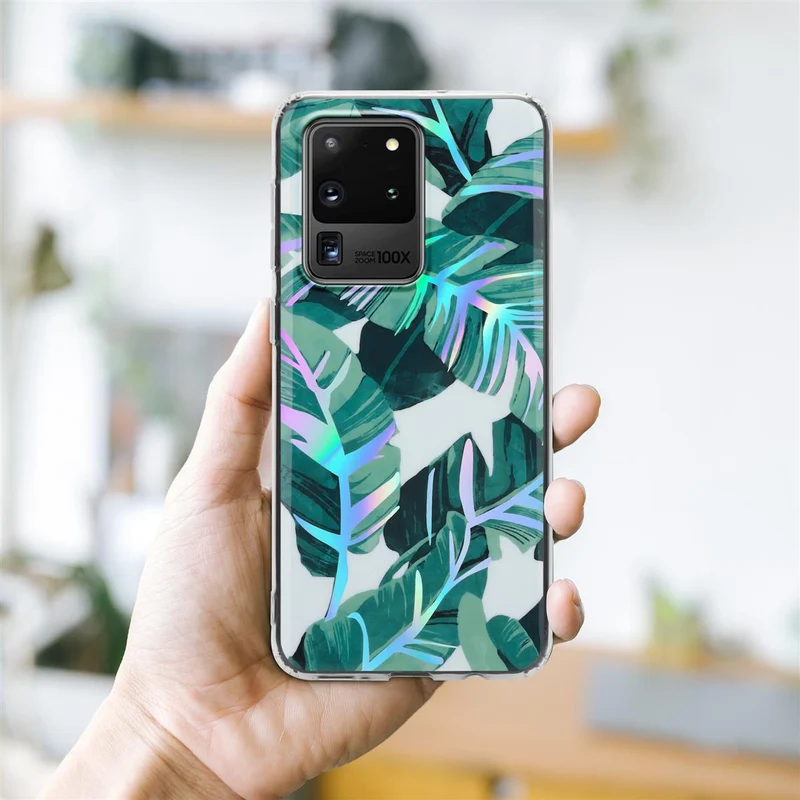 Cadorabo Hülle kompatibel mit Samsung Galaxy S20 ULTRA Schutzhülle aus TPU Silikon mit floralem Muster