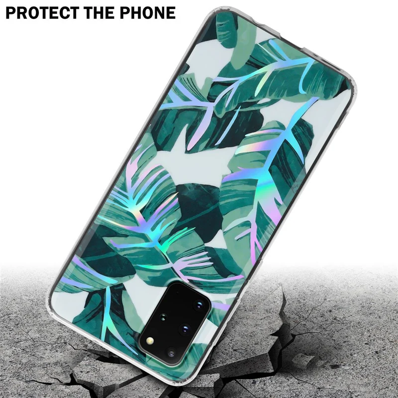 Cadorabo Hülle kompatibel mit Samsung Galaxy S20 PLUS Schutzhülle aus TPU Silikon mit floralem Muster