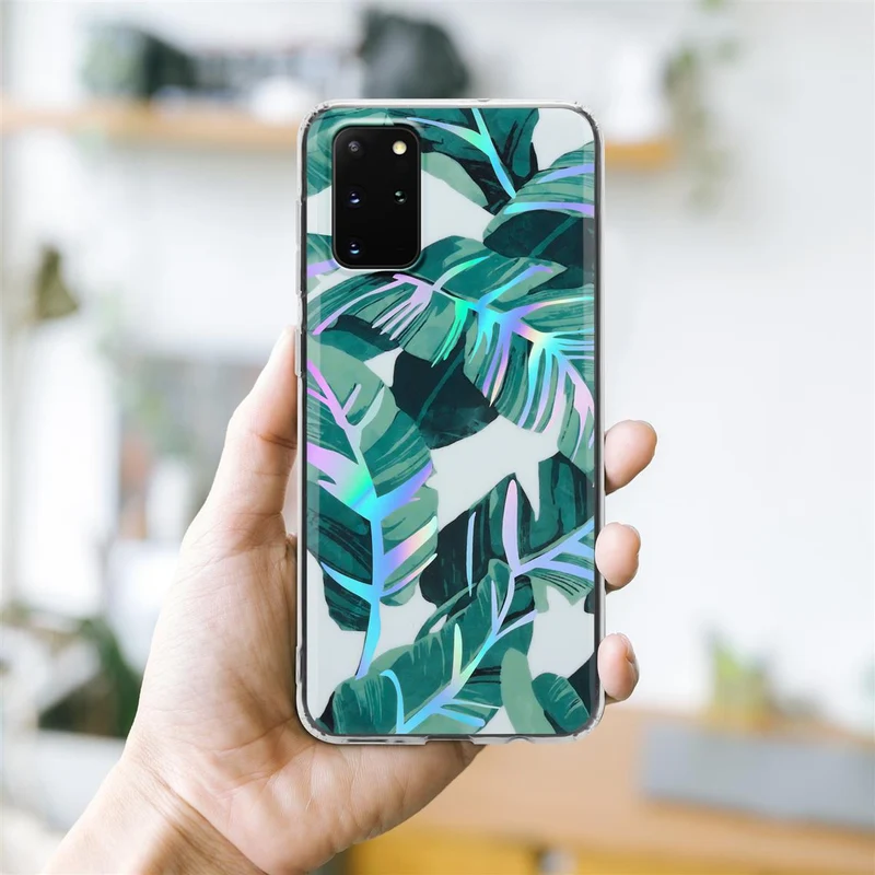 Cadorabo Hülle kompatibel mit Samsung Galaxy S20 PLUS Schutzhülle aus TPU Silikon mit floralem Muster