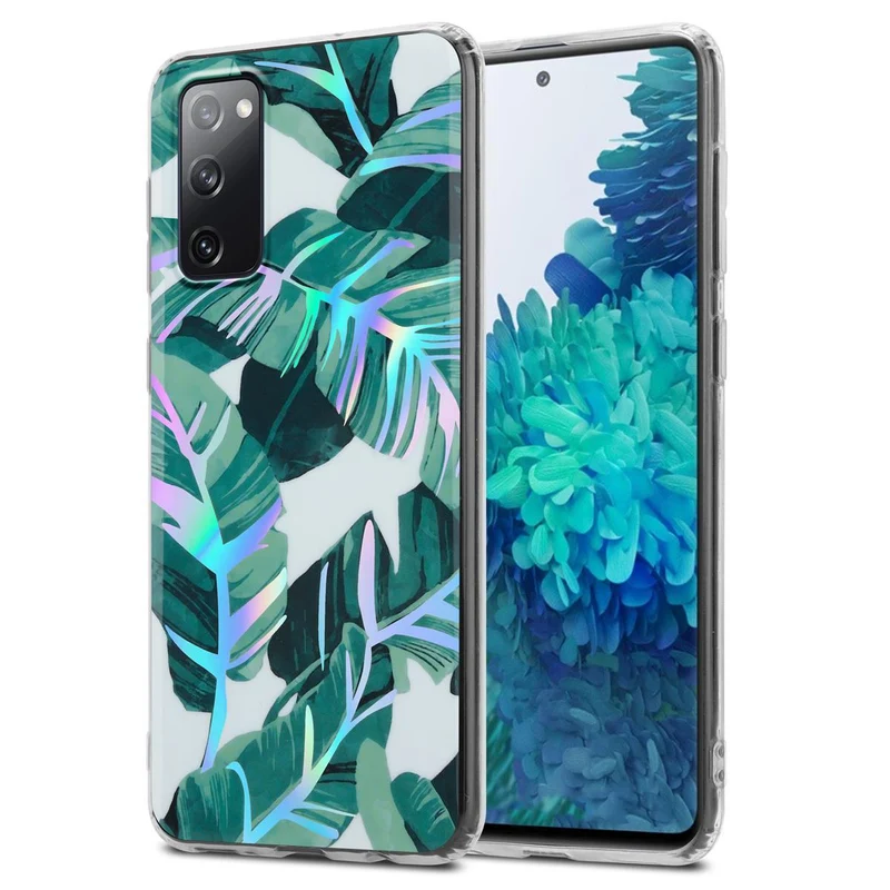 Cadorabo Hülle kompatibel mit Samsung Galaxy S20 FE Schutzhülle aus TPU Silikon mit floralem Muster