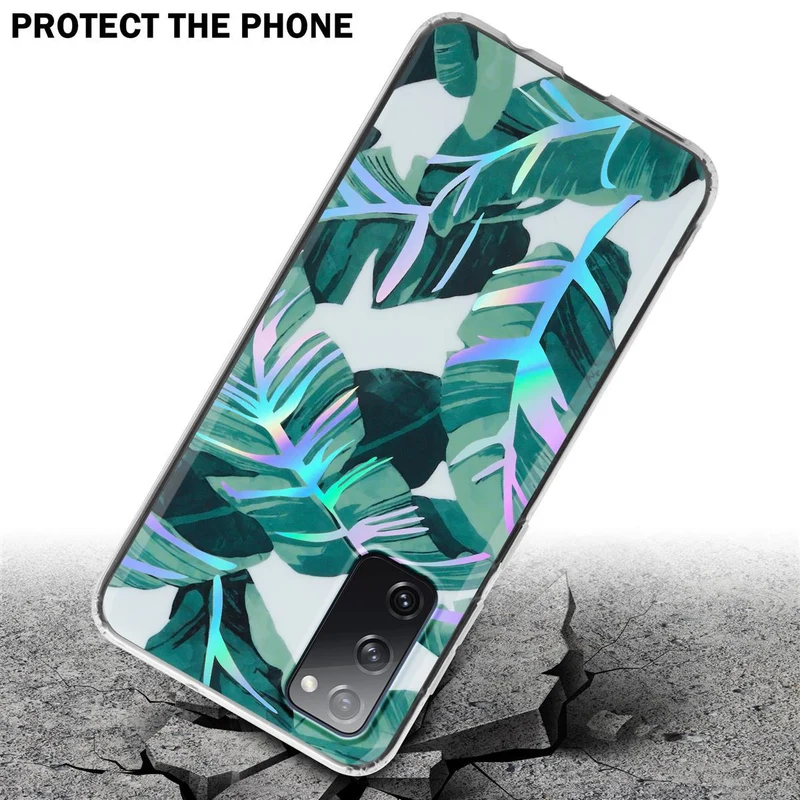 Cadorabo Hülle kompatibel mit Samsung Galaxy S20 FE Schutzhülle aus TPU Silikon mit floralem Muster