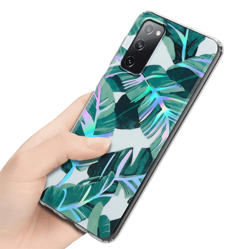 Cadorabo Hülle kompatibel mit Samsung Galaxy S20 FE Schutzhülle aus TPU Silikon mit floralem Muster