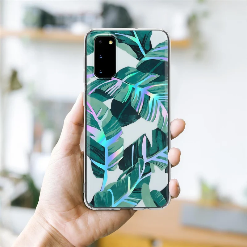 Cadorabo Hülle kompatibel mit Samsung Galaxy S20 Schutzhülle aus TPU Silikon mit floralem Muster