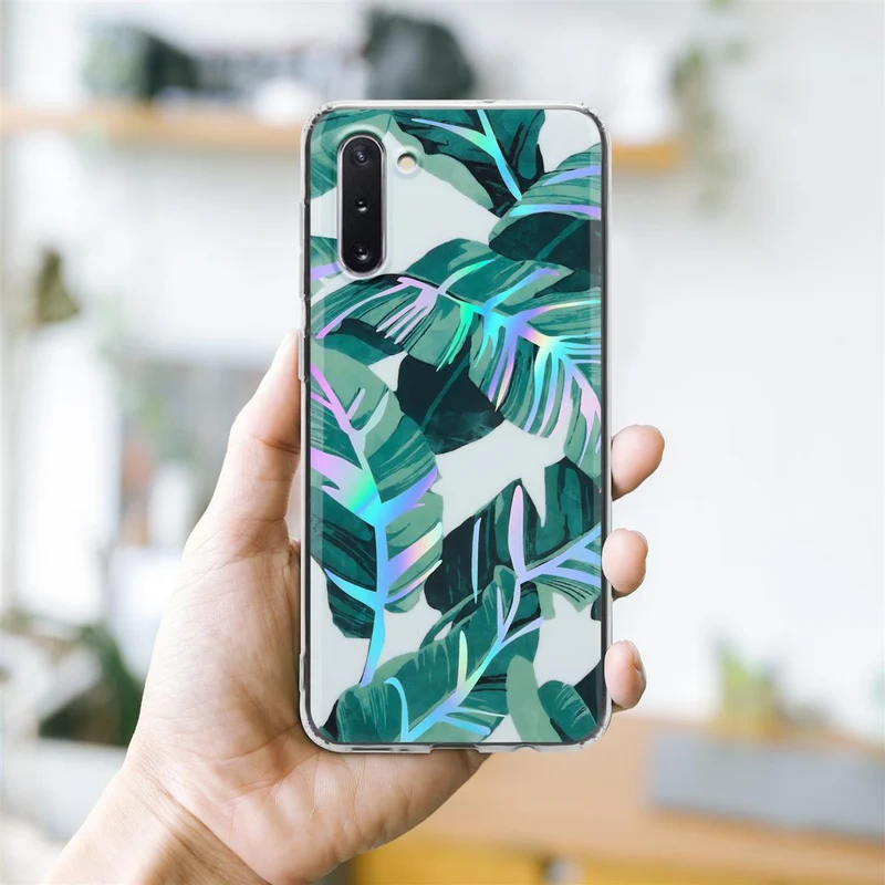 Cadorabo Hülle kompatibel mit Samsung Galaxy NOTE 10 Schutzhülle aus TPU Silikon mit floralem Muster
