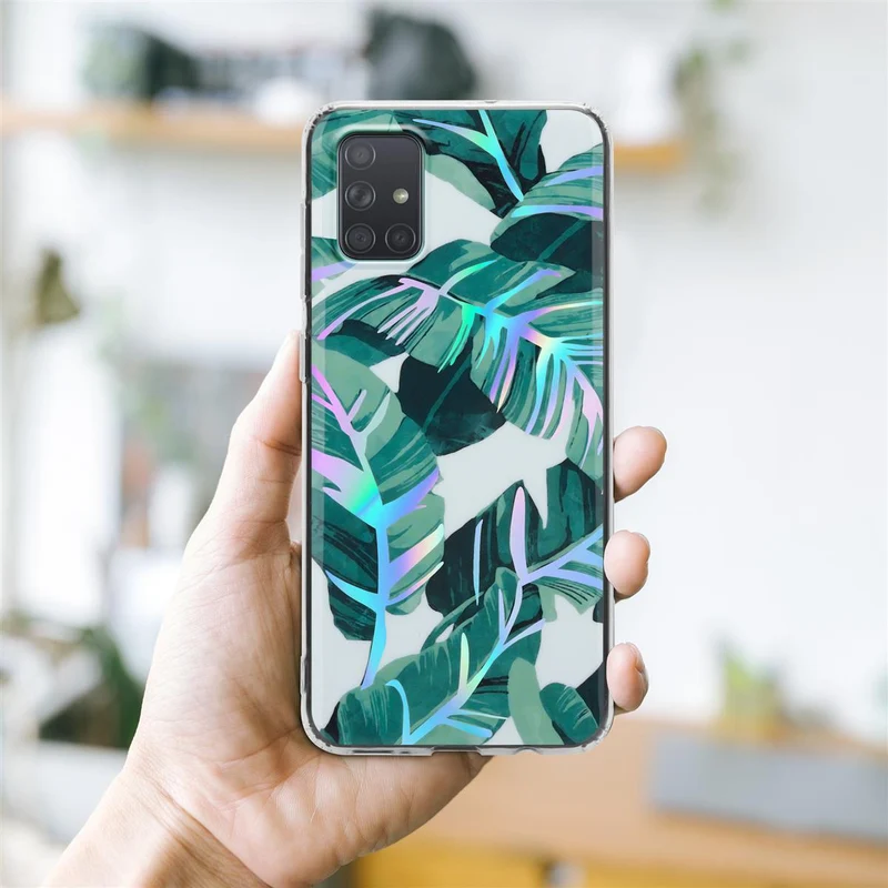 Cadorabo Hülle kompatibel mit Samsung Galaxy A71 4G Schutzhülle aus TPU Silikon mit floralem Muster