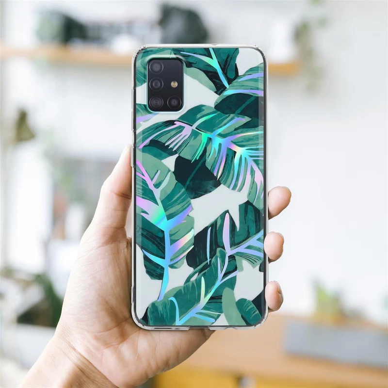 Cadorabo Hülle kompatibel mit Samsung Galaxy A51 4G / M40s Schutzhülle aus TPU Silikon mit floralem Muster