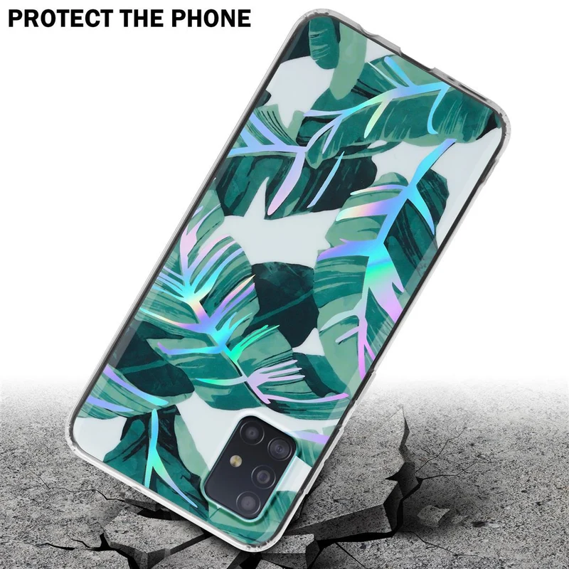 Cadorabo Hülle kompatibel mit Samsung Galaxy A51 4G / M40s Schutzhülle aus TPU Silikon mit floralem Muster