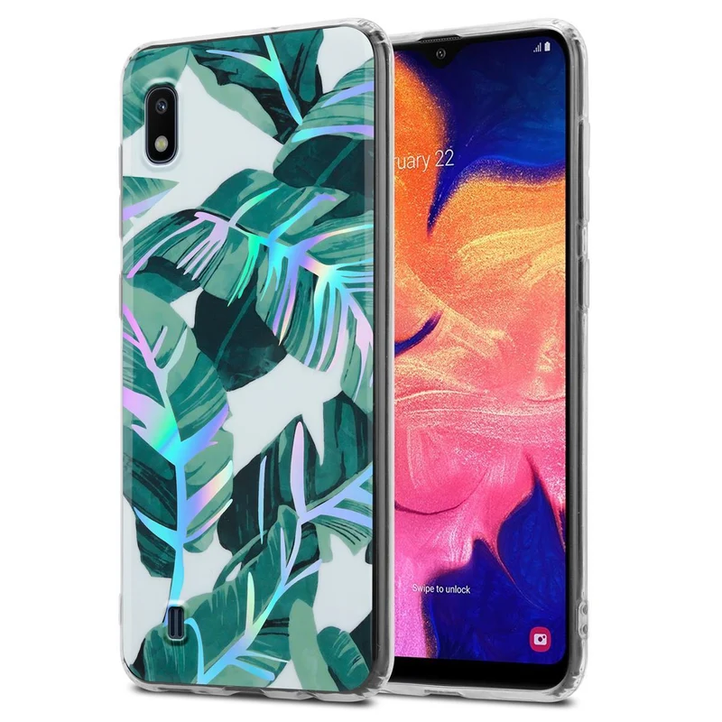 Cadorabo Hülle kompatibel mit Samsung Galaxy A10 / M10 Schutzhülle aus TPU Silikon mit floralem Muster
