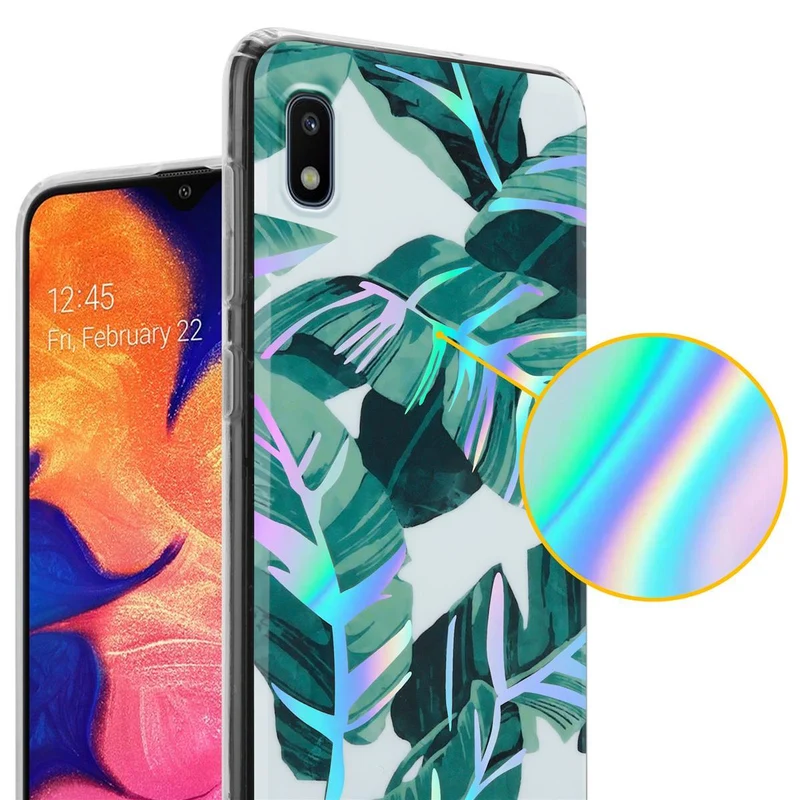 Cadorabo Hülle kompatibel mit Samsung Galaxy A10 / M10 Schutzhülle aus TPU Silikon mit floralem Muster