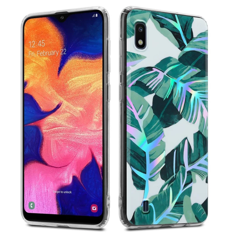 Cadorabo Hülle kompatibel mit Samsung Galaxy A10 / M10 Schutzhülle aus TPU Silikon mit floralem Muster