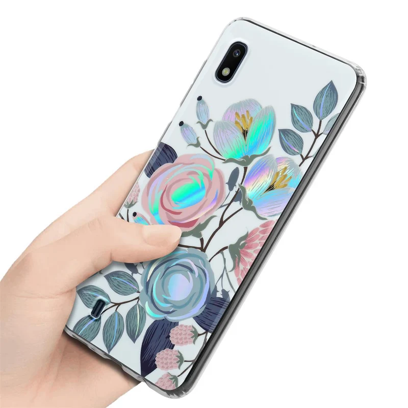 Cadorabo Hülle kompatibel mit Samsung Galaxy A10 / M10 Schutzhülle aus TPU Silikon mit floralem Muster
