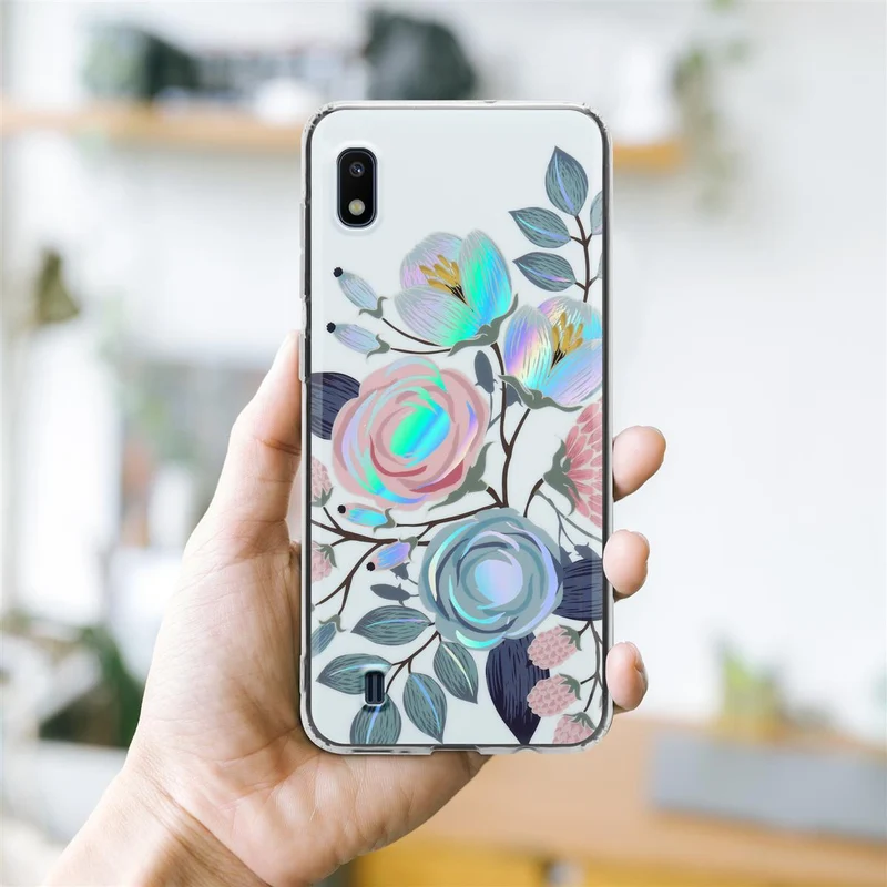 Cadorabo Hülle kompatibel mit Samsung Galaxy A10 / M10 Schutzhülle aus TPU Silikon mit floralem Muster
