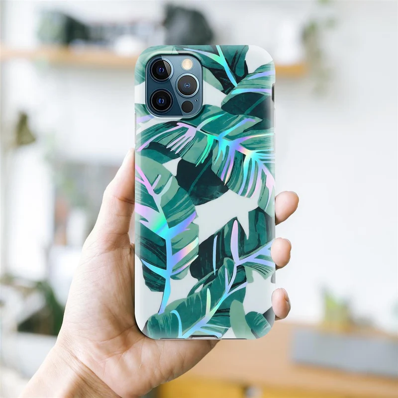 Cadorabo Hülle kompatibel mit Apple iPhone 12 PRO MAX Schutzhülle aus TPU Silikon mit floralem Muster