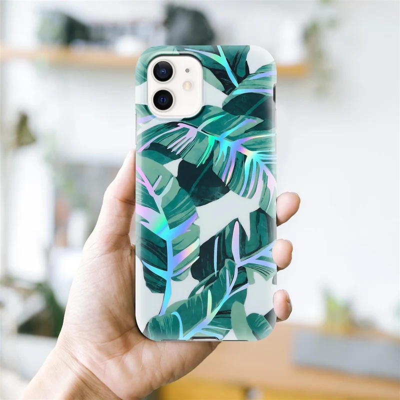 Cadorabo Hülle kompatibel mit Apple iPhone 12 / 12 PRO Schutzhülle aus TPU Silikon mit floralem Muster