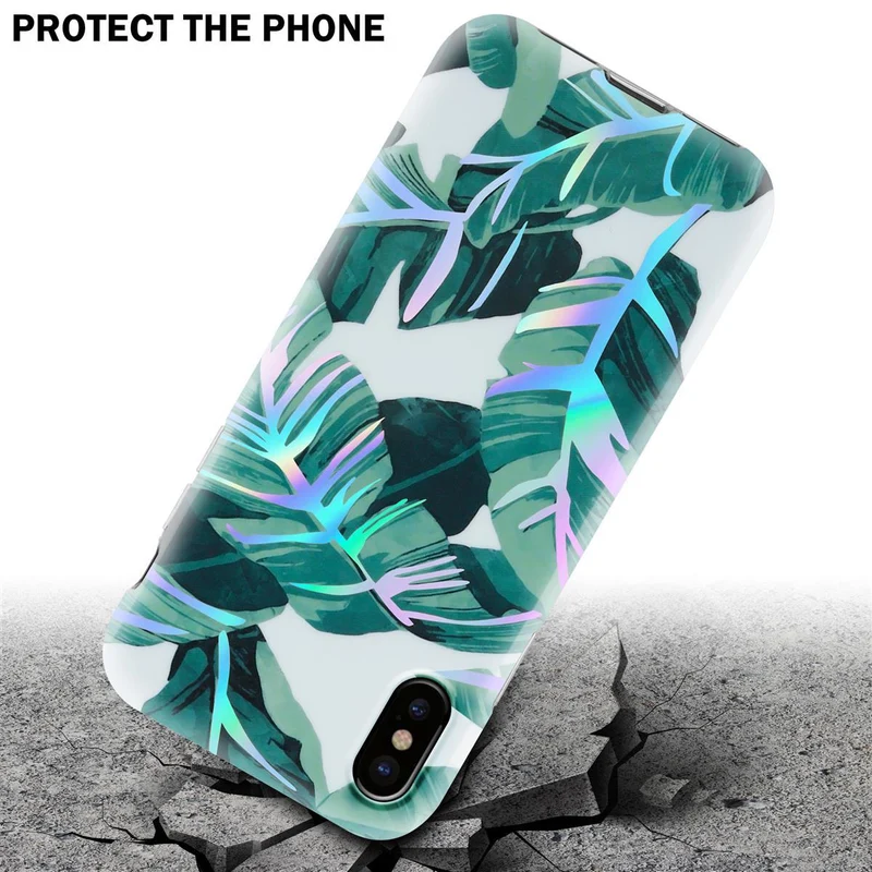 Cadorabo Hülle kompatibel mit Apple iPhone XS MAX Schutzhülle aus TPU Silikon mit floralem Muster