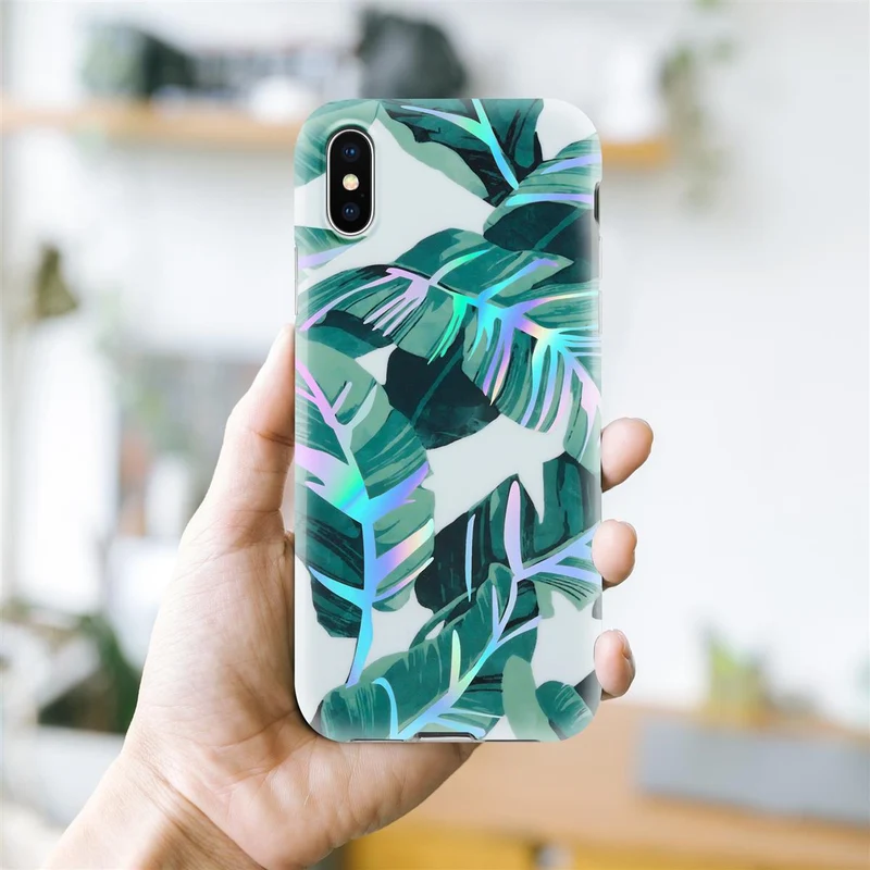 Cadorabo Hülle kompatibel mit Apple iPhone X / XS Schutzhülle aus TPU Silikon mit floralem Muster