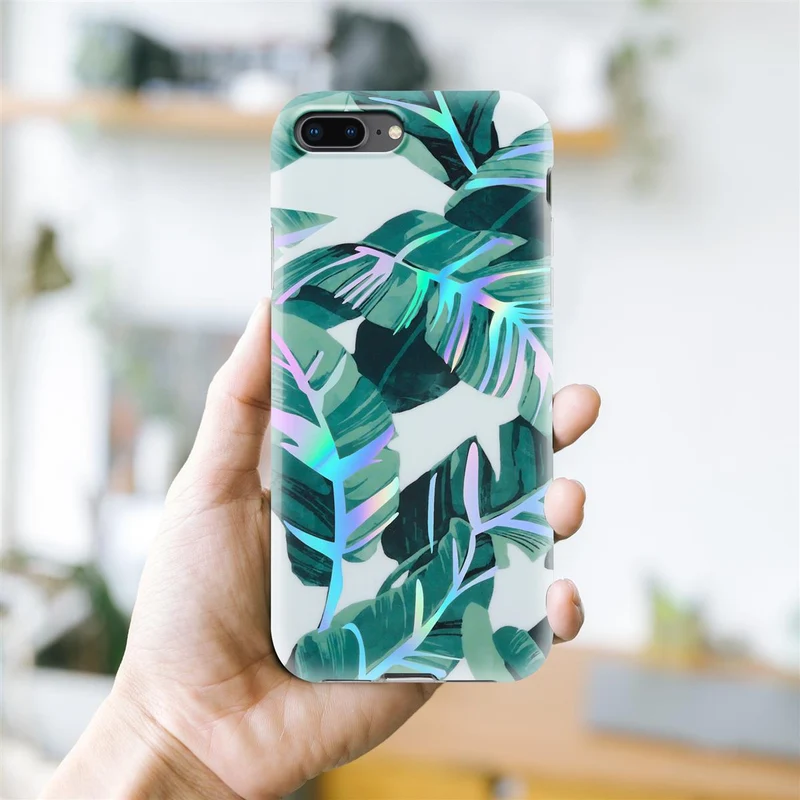Cadorabo Hülle kompatibel mit Apple iPhone 7 PLUS / 7S PLUS / 8 PLUS Schutzhülle aus TPU Silikon mit floralem Muster