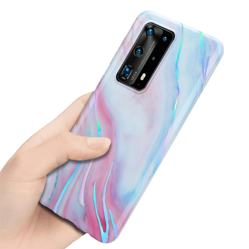 Cadorabo Hülle kompatibel mit Huawei P40 PRO / P40 PRO+ Schutzhülle aus TPU Silikon mit Muster Mosaik