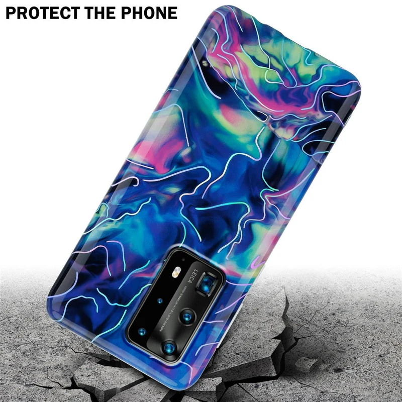 Cadorabo Hülle kompatibel mit Huawei P40 PRO / P40 PRO+ Schutzhülle aus TPU Silikon mit Muster Mosaik