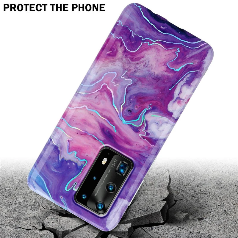 Cadorabo Hülle kompatibel mit Huawei P40 PRO / P40 PRO+ Schutzhülle aus TPU Silikon mit Muster Mosaik