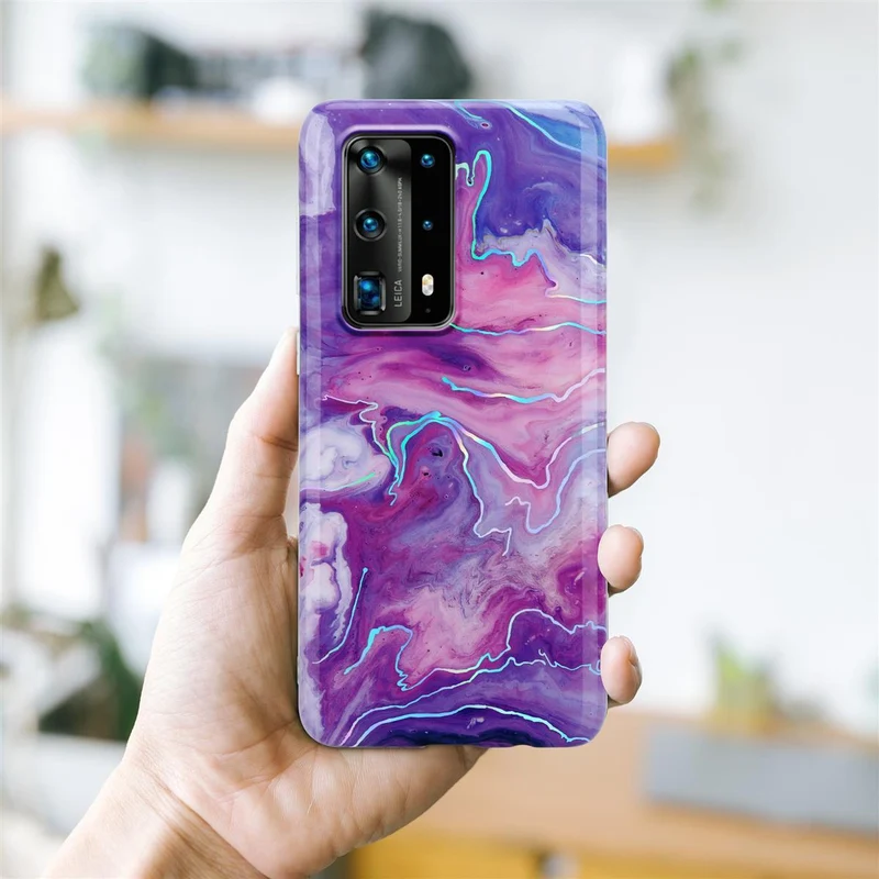 Cadorabo Hülle kompatibel mit Huawei P40 PRO / P40 PRO+ Schutzhülle aus TPU Silikon mit Muster Mosaik