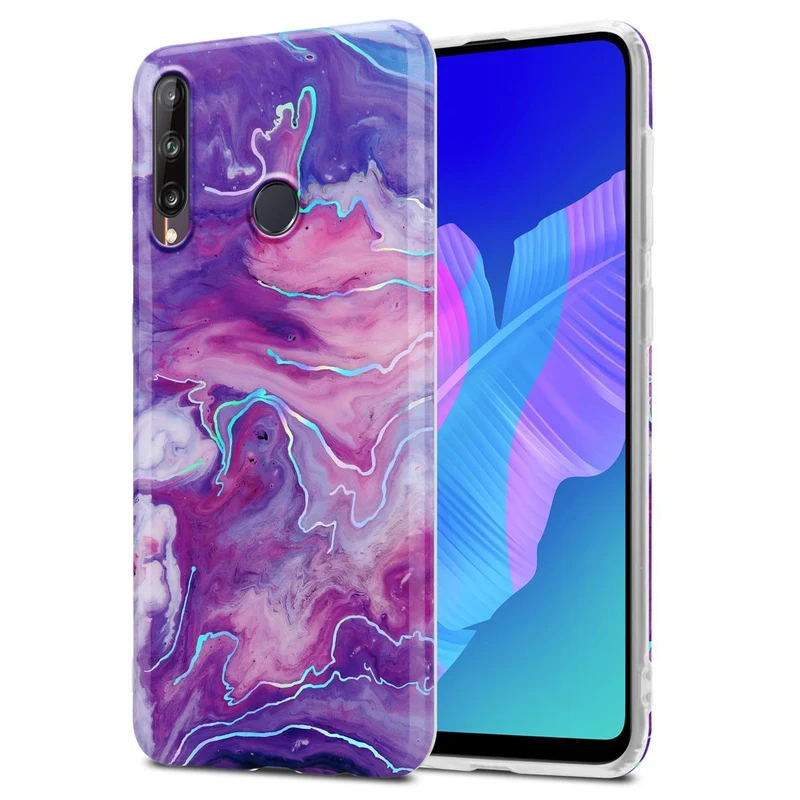Cadorabo Hülle kompatibel mit Huawei P40 LITE E Schutzhülle aus TPU Silikon mit Muster Mosaik