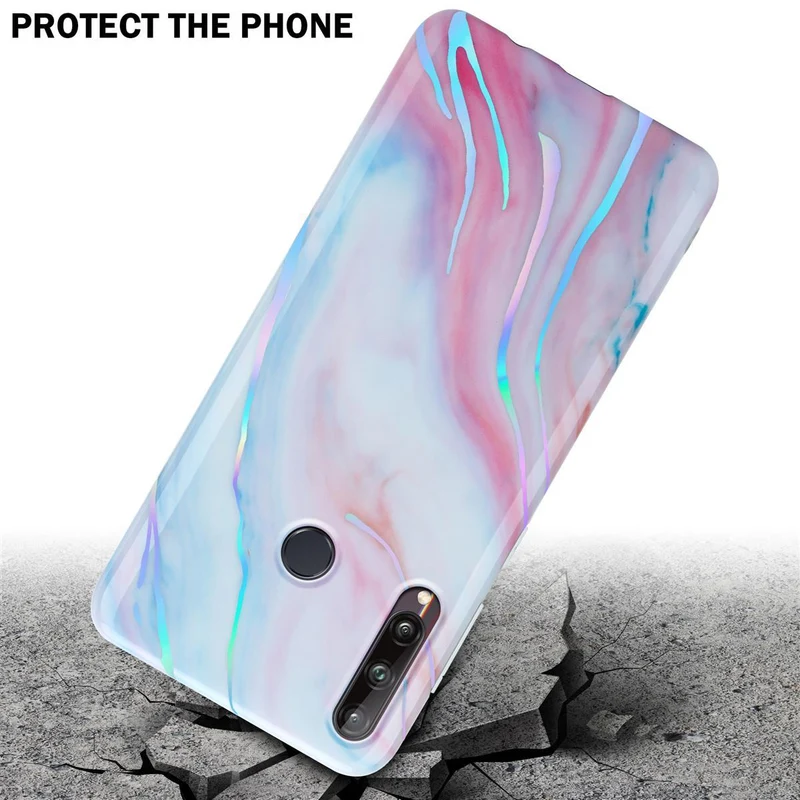 Cadorabo Hülle kompatibel mit Huawei P40 LITE E Schutzhülle aus TPU Silikon mit Muster Mosaik