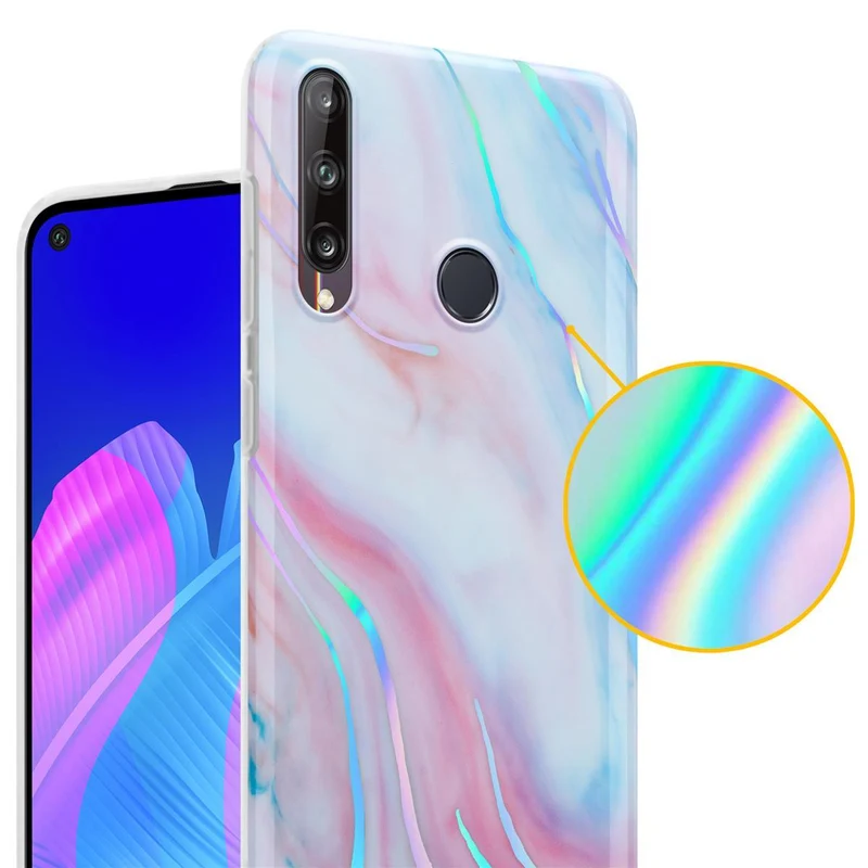 Cadorabo Hülle kompatibel mit Huawei P40 LITE E Schutzhülle aus TPU Silikon mit Muster Mosaik