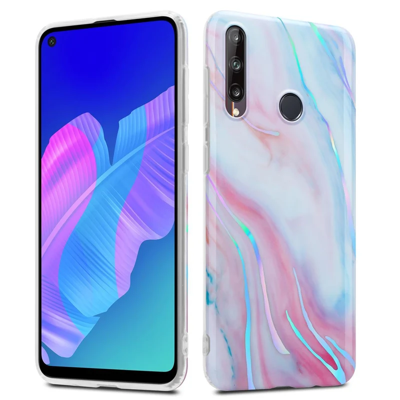 Cadorabo Hülle kompatibel mit Huawei P40 LITE E Schutzhülle aus TPU Silikon mit Muster Mosaik
