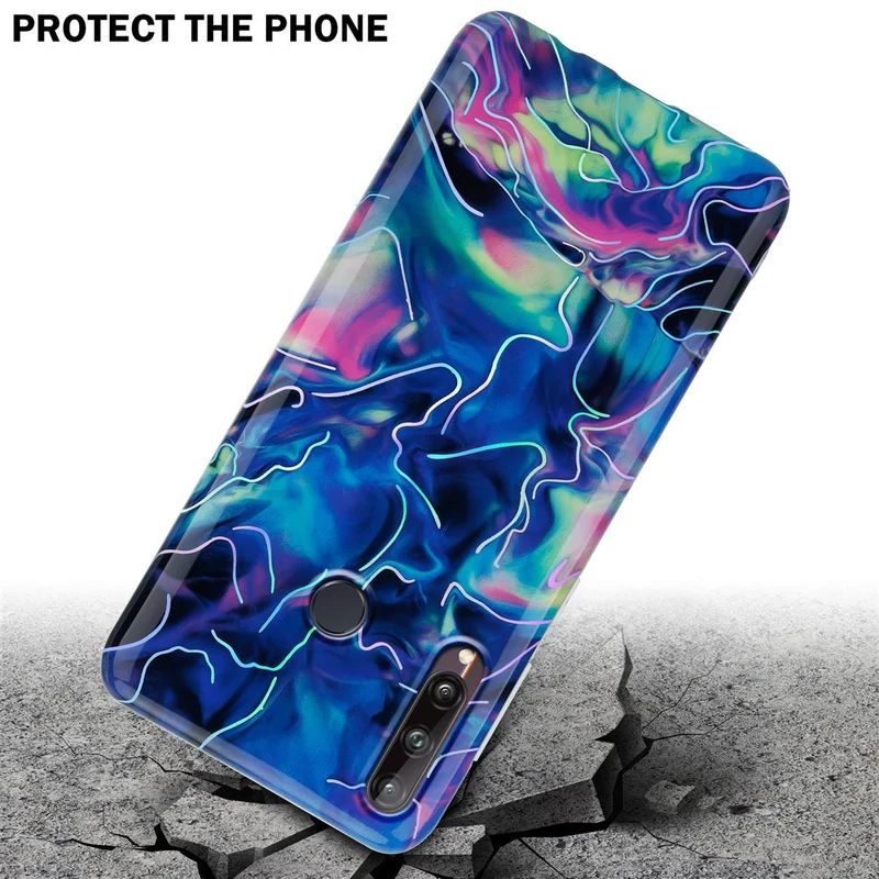 Cadorabo Hülle kompatibel mit Huawei P40 LITE E Schutzhülle aus TPU Silikon mit Muster Mosaik