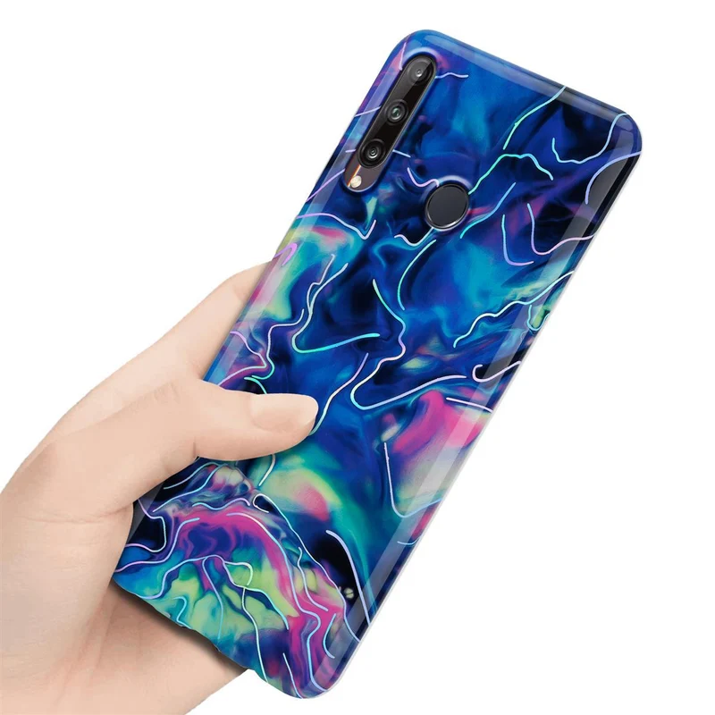 Cadorabo Hülle kompatibel mit Huawei P40 LITE E Schutzhülle aus TPU Silikon mit Muster Mosaik