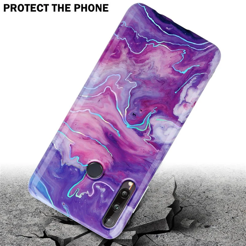 Cadorabo Hülle kompatibel mit Huawei P40 LITE E Schutzhülle aus TPU Silikon mit Muster Mosaik