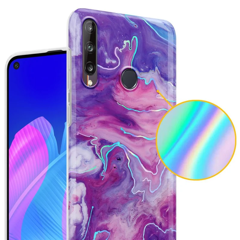 Cadorabo Hülle kompatibel mit Huawei P40 LITE E Schutzhülle aus TPU Silikon mit Muster Mosaik
