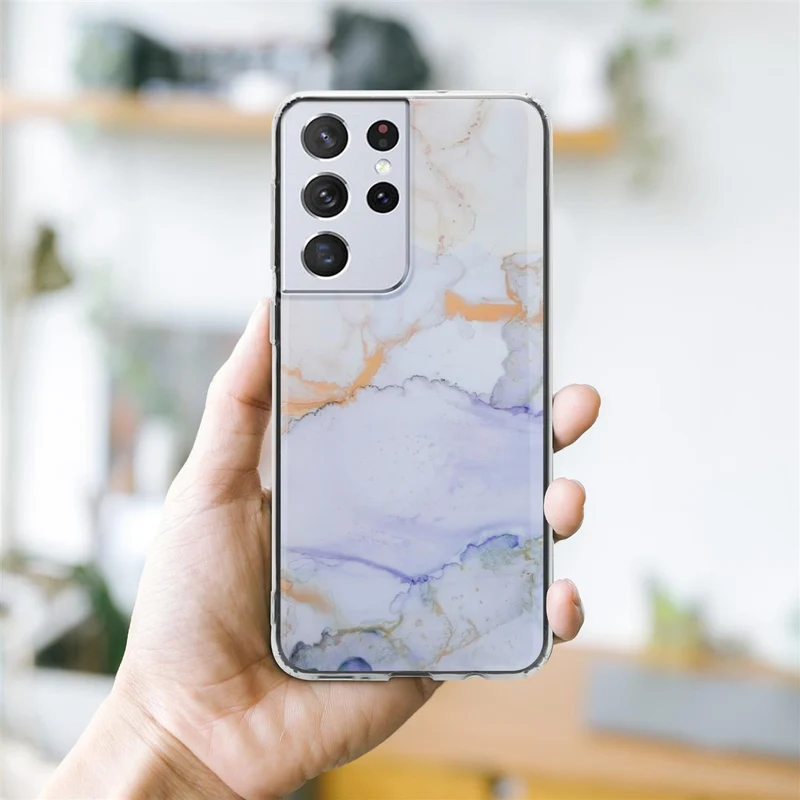 Cadorabo Hülle kompatibel mit Samsung Galaxy S21 ULTRA Schutzhülle aus TPU Silikon mit Muster Mosaik