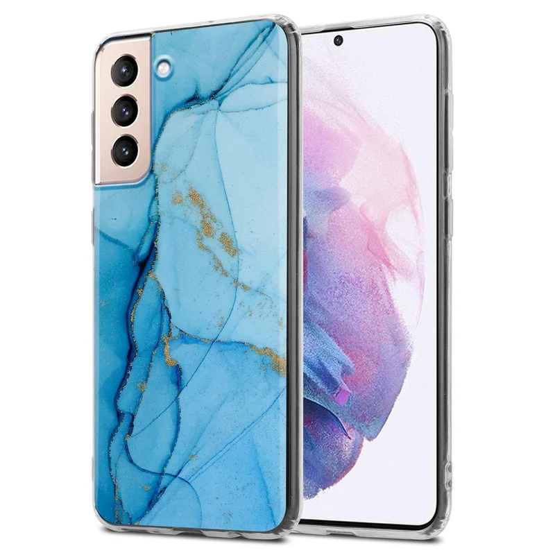 Cadorabo Hülle kompatibel mit Samsung Galaxy S21 PLUS Schutzhülle aus TPU Silikon mit Muster Mosaik