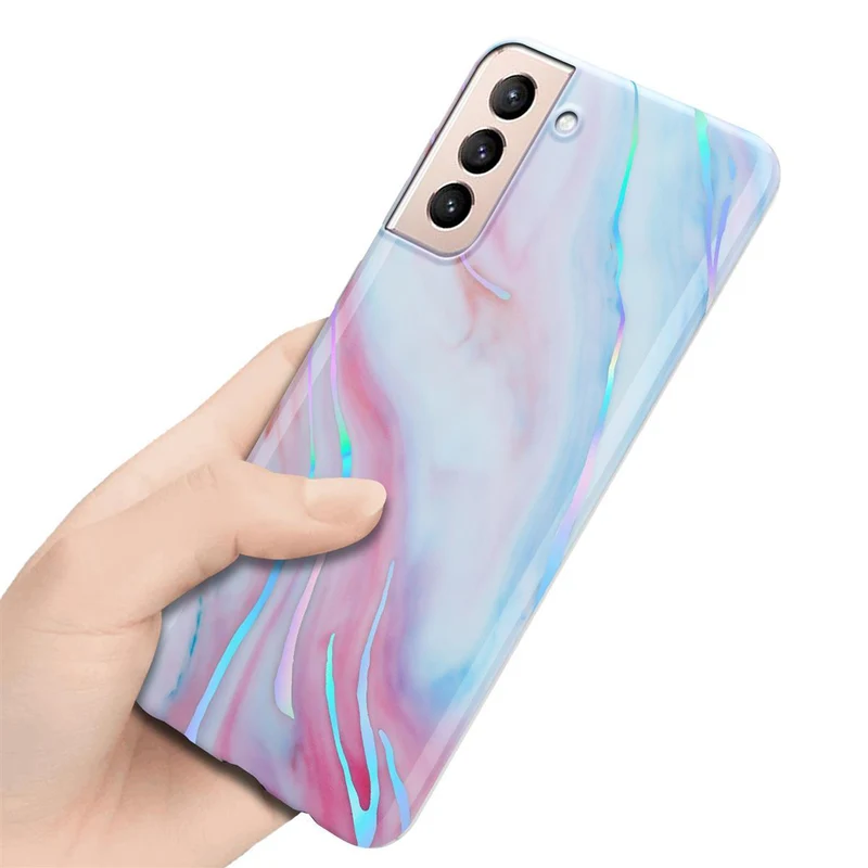 Cadorabo Hülle kompatibel mit Samsung Galaxy S21 PLUS Schutzhülle aus TPU Silikon mit Muster Mosaik