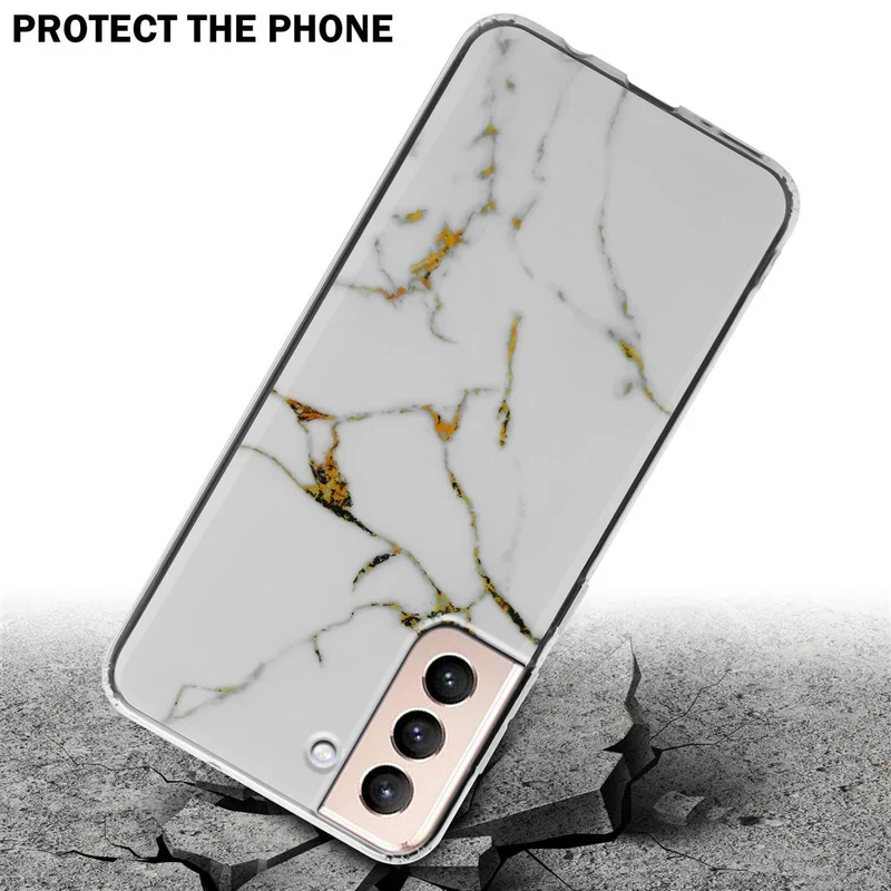 Cadorabo Hülle kompatibel mit Samsung Galaxy S21 PLUS Schutzhülle aus TPU Silikon mit Muster Mosaik