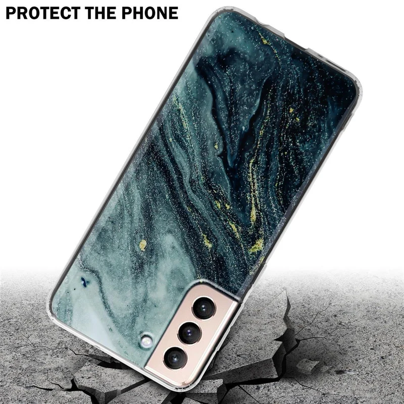 Cadorabo Hülle kompatibel mit Samsung Galaxy S21 PLUS Schutzhülle aus TPU Silikon mit Muster Mosaik