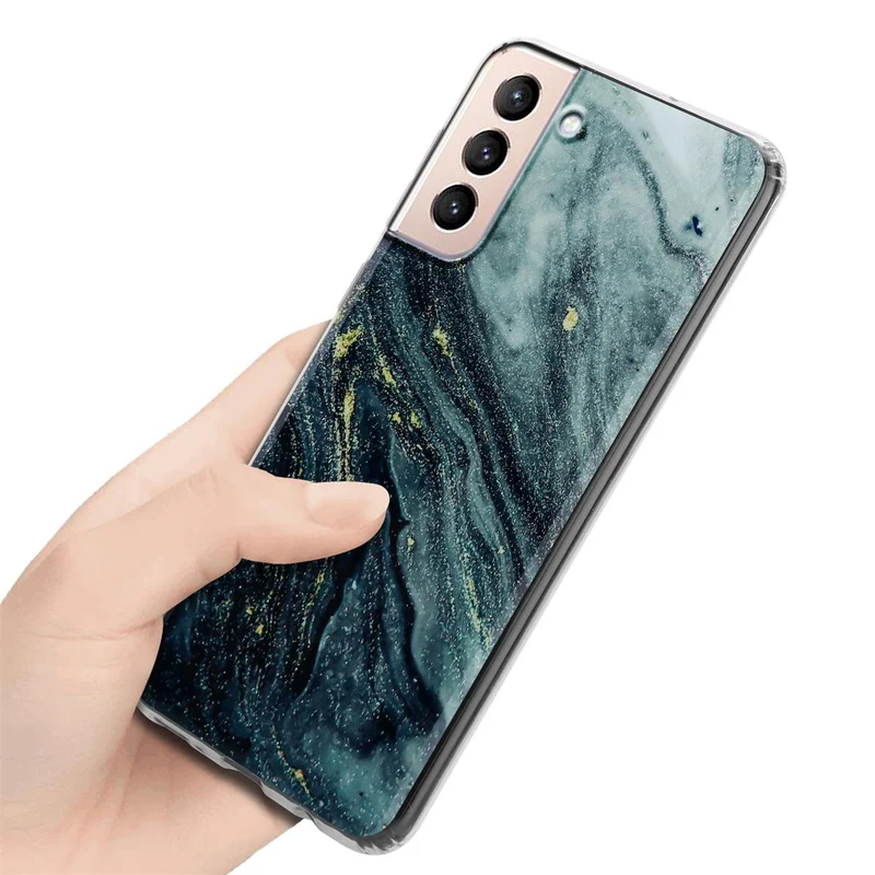 Cadorabo Hülle kompatibel mit Samsung Galaxy S21 PLUS Schutzhülle aus TPU Silikon mit Muster Mosaik