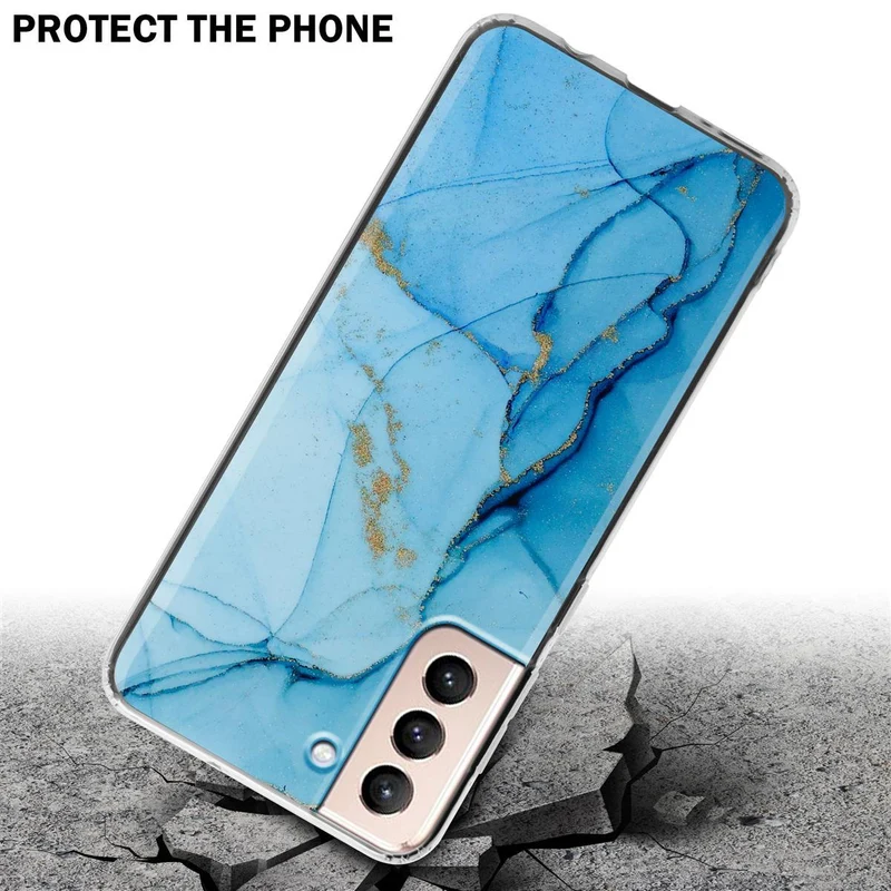 Cadorabo Hülle kompatibel mit Samsung Galaxy S21 PLUS Schutzhülle aus TPU Silikon mit Muster Mosaik
