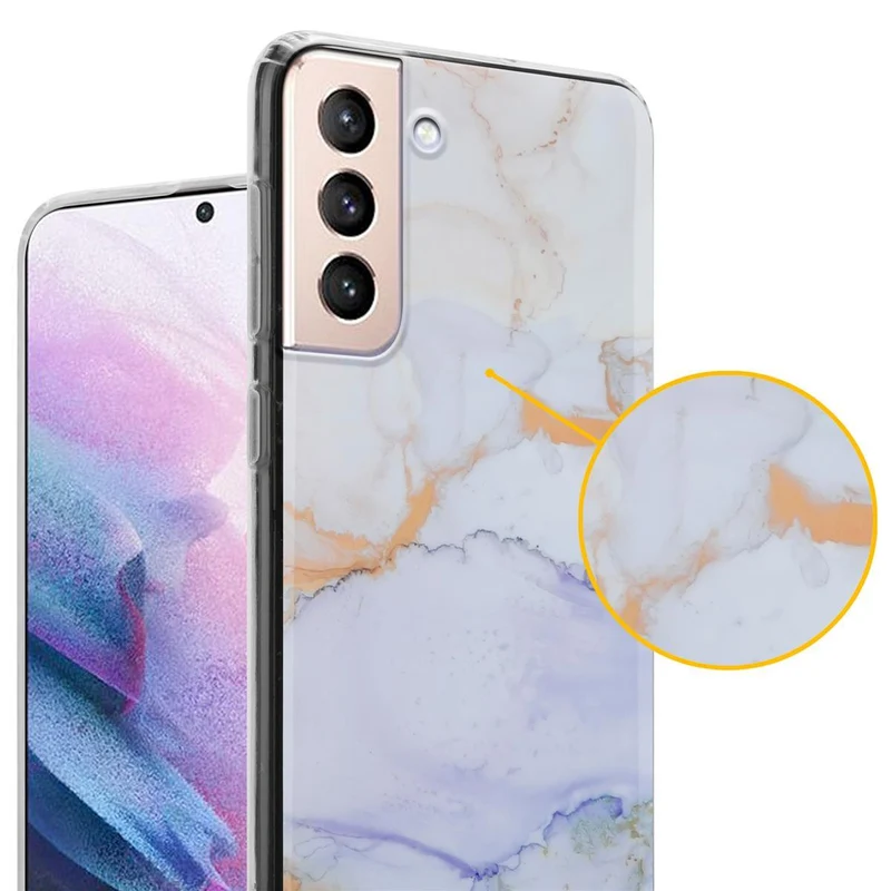 Cadorabo Hülle kompatibel mit Samsung Galaxy S21 PLUS Schutzhülle aus TPU Silikon mit Muster Mosaik