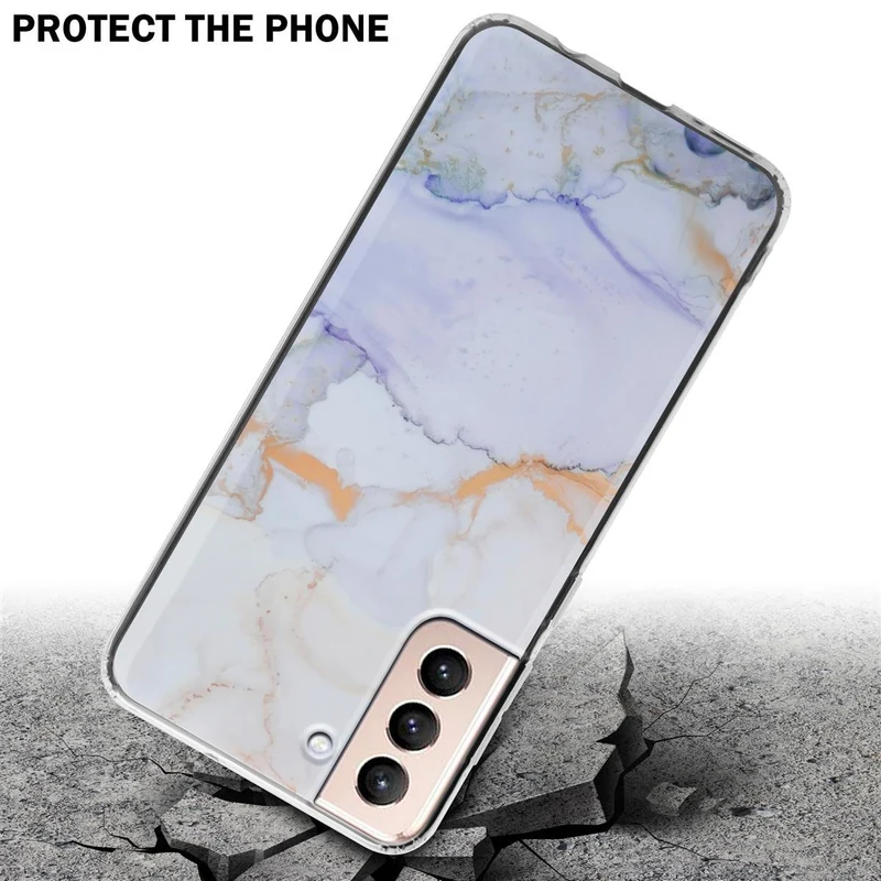 Cadorabo Hülle kompatibel mit Samsung Galaxy S21 PLUS Schutzhülle aus TPU Silikon mit Muster Mosaik