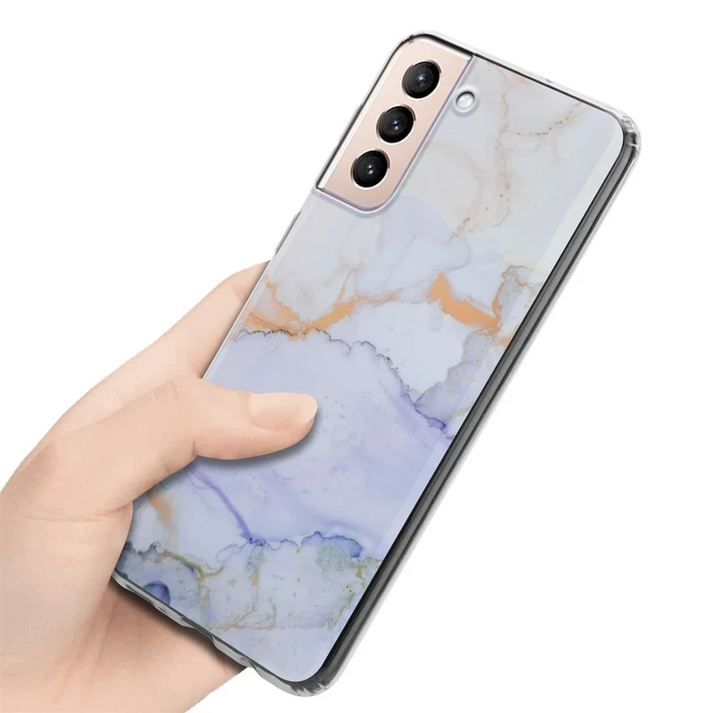 Cadorabo Hülle kompatibel mit Samsung Galaxy S21 PLUS Schutzhülle aus TPU Silikon mit Muster Mosaik