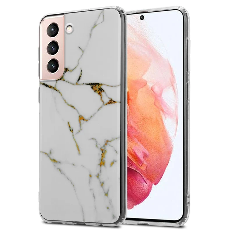 Cadorabo Hülle kompatibel mit Samsung Galaxy S21 5G Schutzhülle aus TPU Silikon mit Muster Mosaik